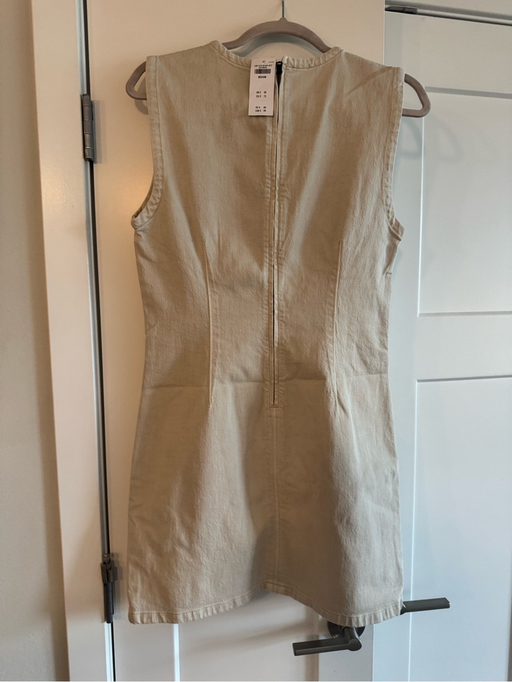 Abercrombie & Fitch Cream Shell Denim Mini Dress - Picture 5 of 5